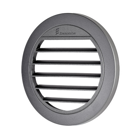 Air duct rotary D90mm 30 ° black