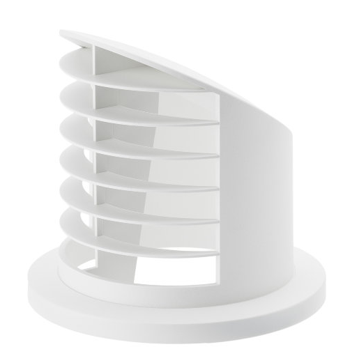 Angle deflector 60 mm 90 degrees. white