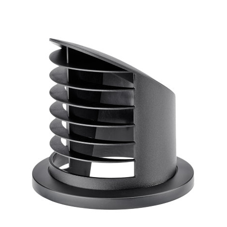 Angle deflector D90mm 90 ° black
