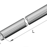 Insulation (armor) for cooling system hose d = 30mm L = 2000mm